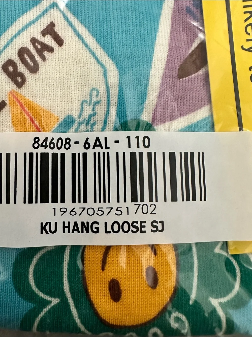 Hanna Andersson HannaJams Pajama Set COLOR: Summer Stickers 84608 Kids' size 5